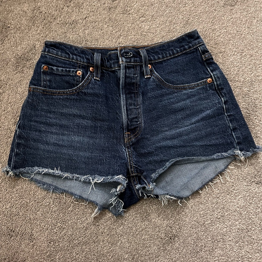 Levi's Dark Blue Jean Shorts